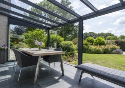 Glass Veranda Dining Area